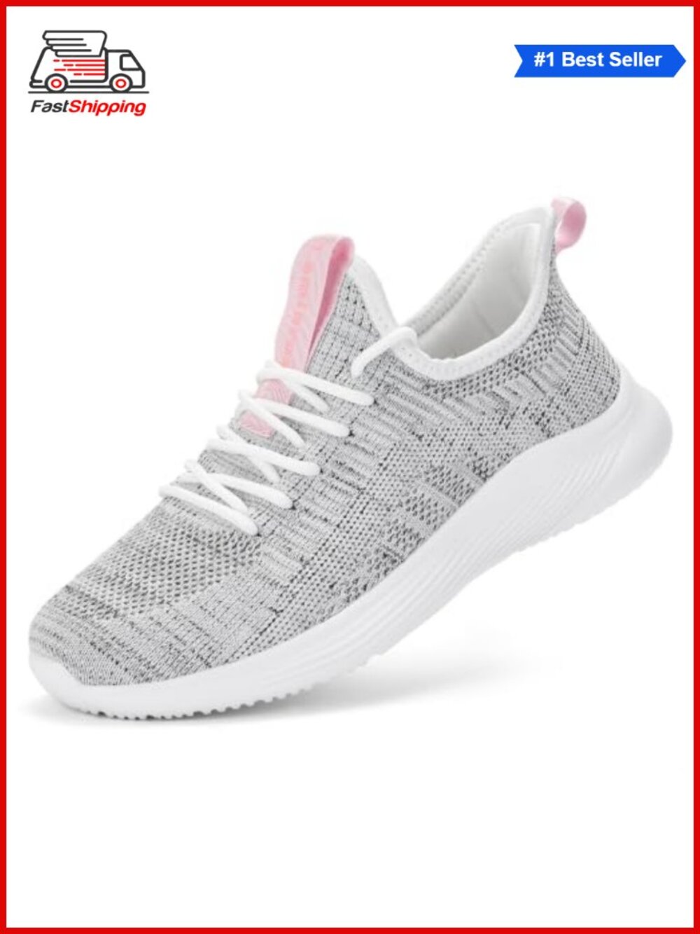 ✨ Slip-On Walking Sneakers Lightweight Mesh Knit Memory Foam Athletic Shoes